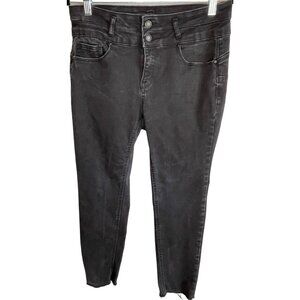 Wax Jeans Soft Stretchy Skinny Straight Denim Jeans Raw Hem Juniors 13